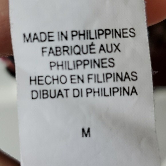 LUCKY BRAND BLACK PINK SMOCKED TOP SIZE MEDIUM BOHEMIAN COTTON - Picture 7 of 10